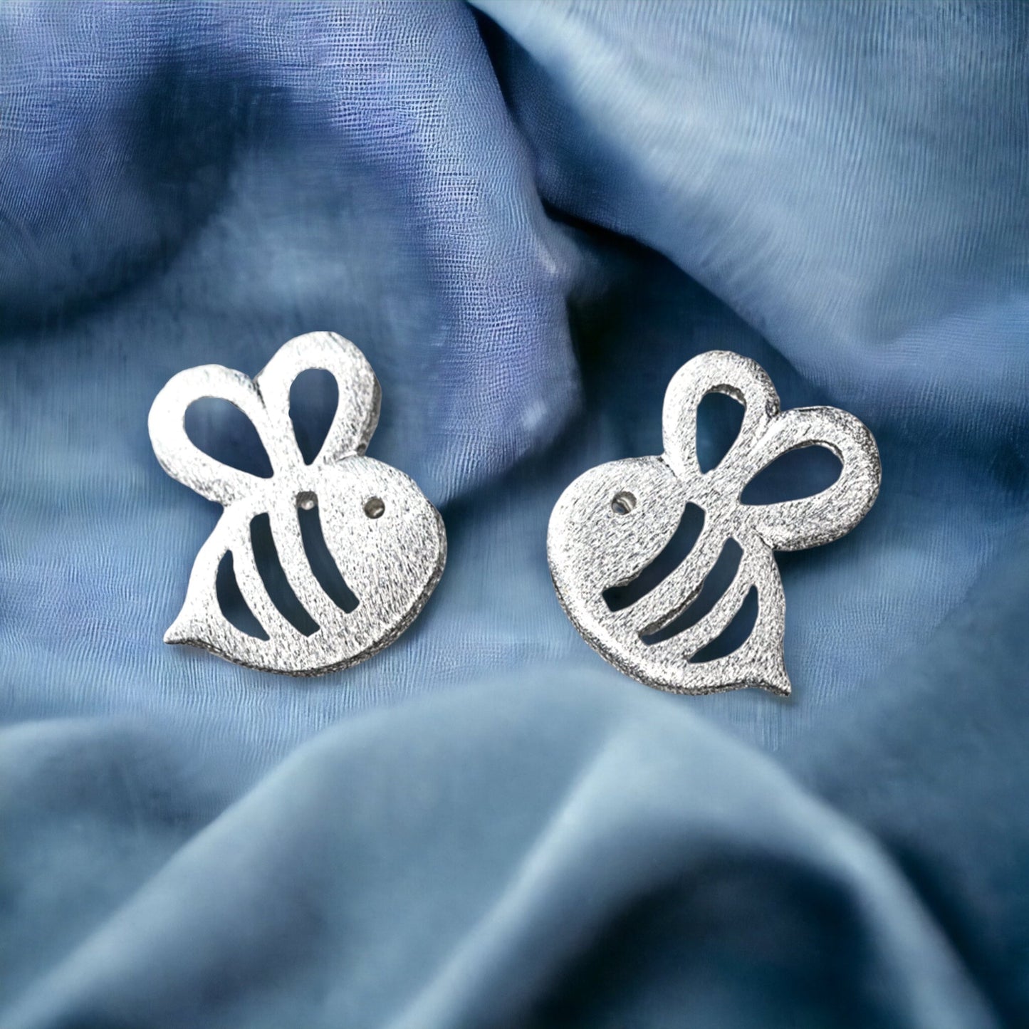Bee Mini Stud Earrings - 925 Sterling Silver Earrings - Stamina…