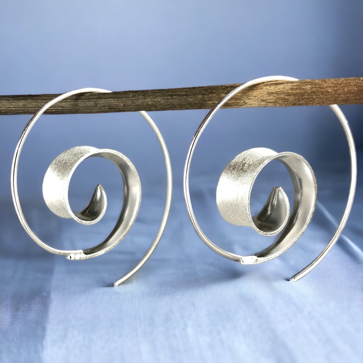 Spiral 925 Sterling Silver Earrings - Boho Tribal Elegant Jewelry — 82