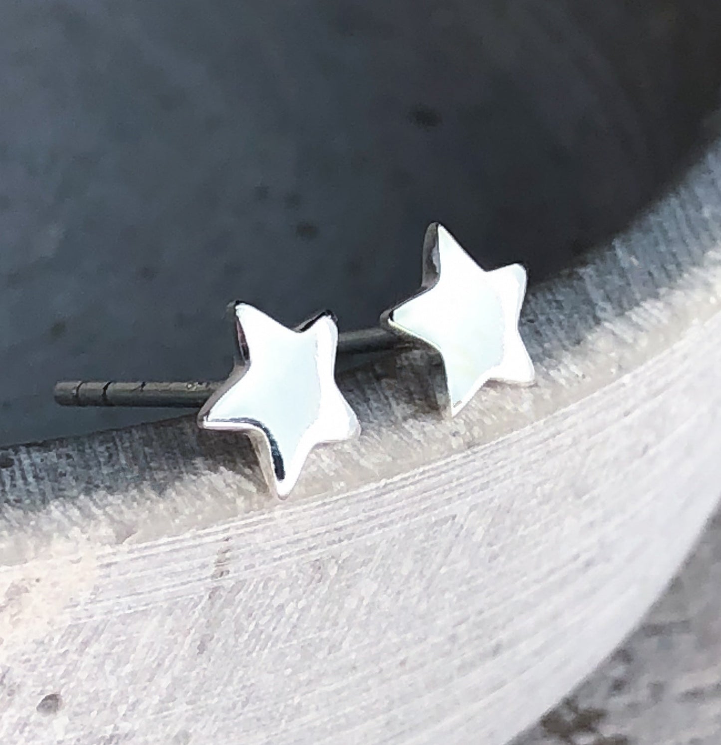 stars — Mini 925 sterling silver stud earrings