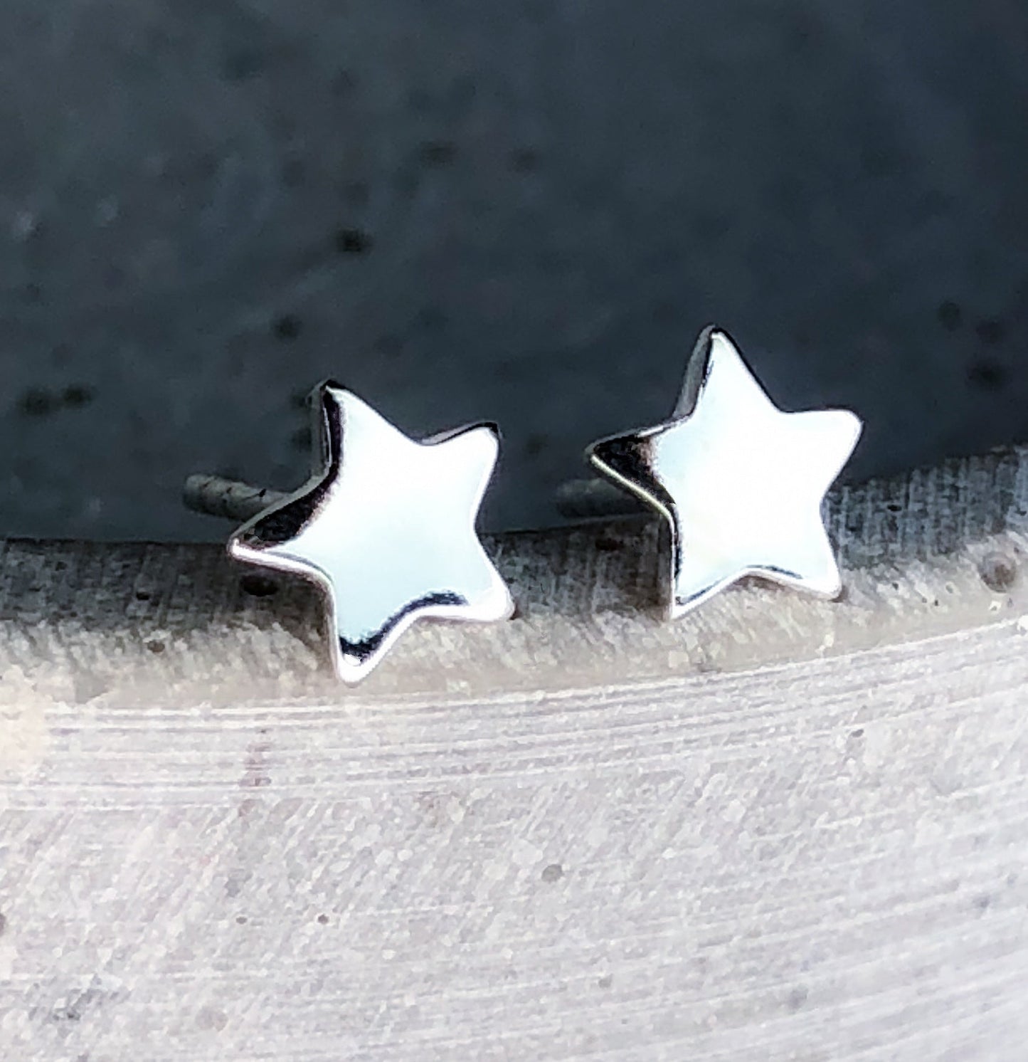 stars — Mini 925 sterling silver stud earrings