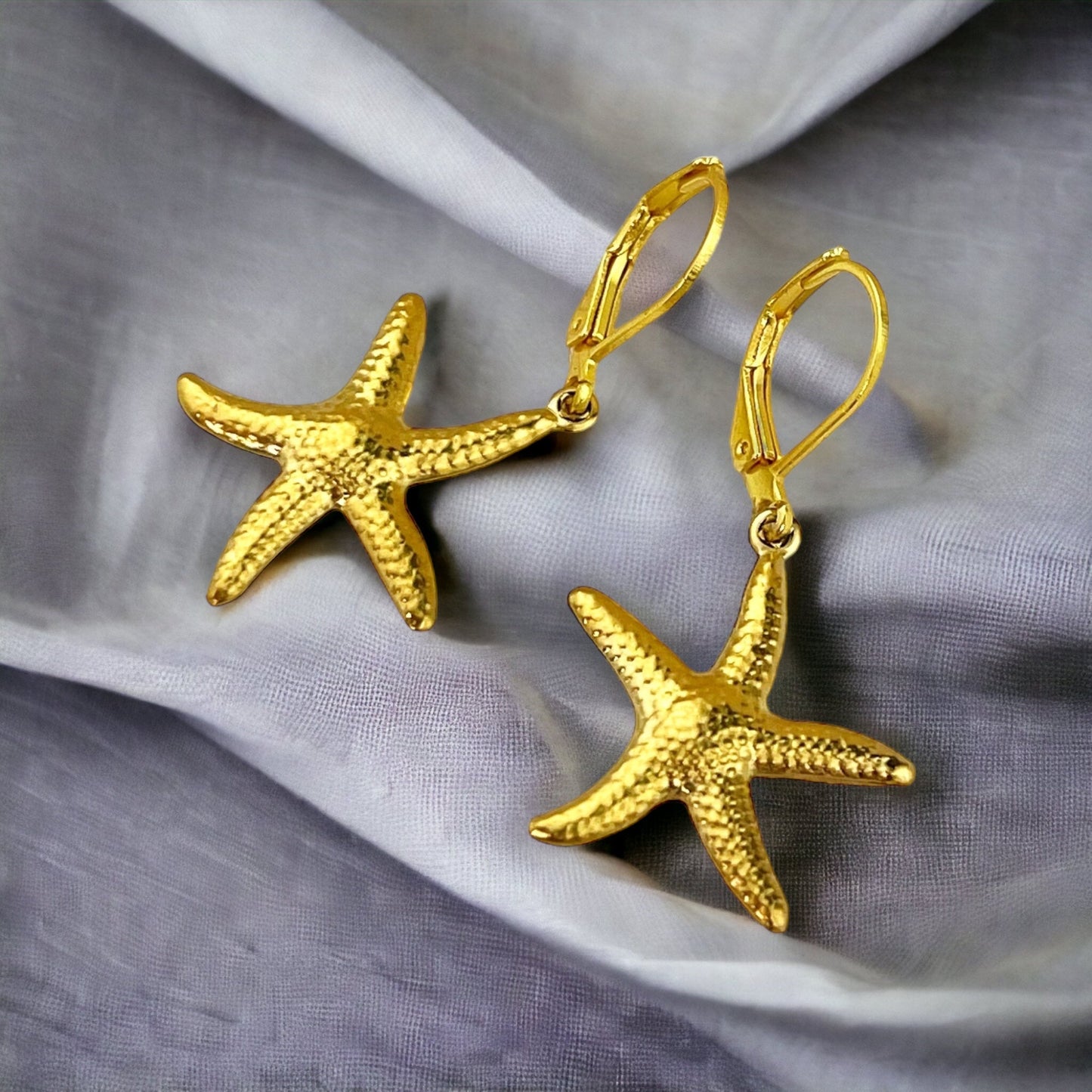 Starfish Earrings Gold Plated &amp; Silver Plated
