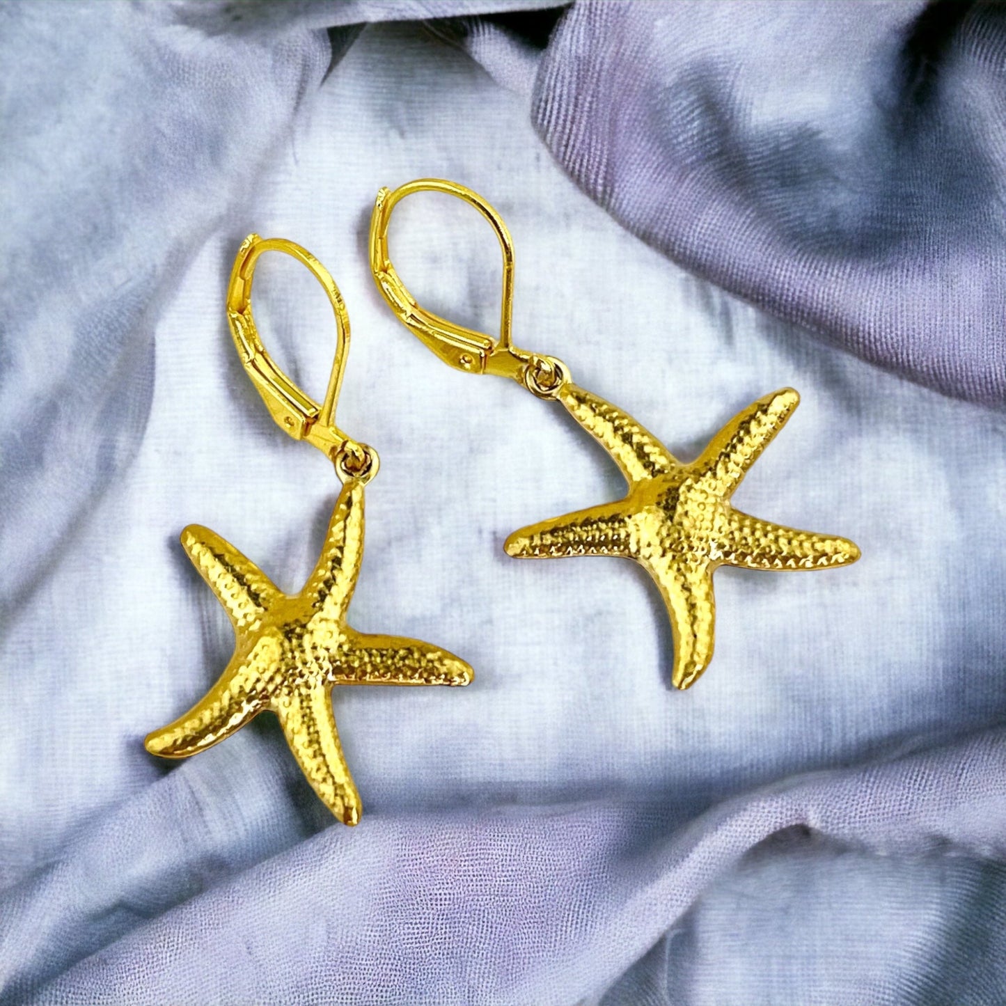 Starfish Earrings Gold Plated &amp; Silver Plated