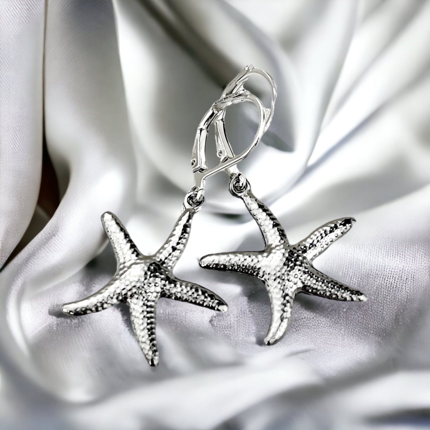 Starfish Earrings Silver