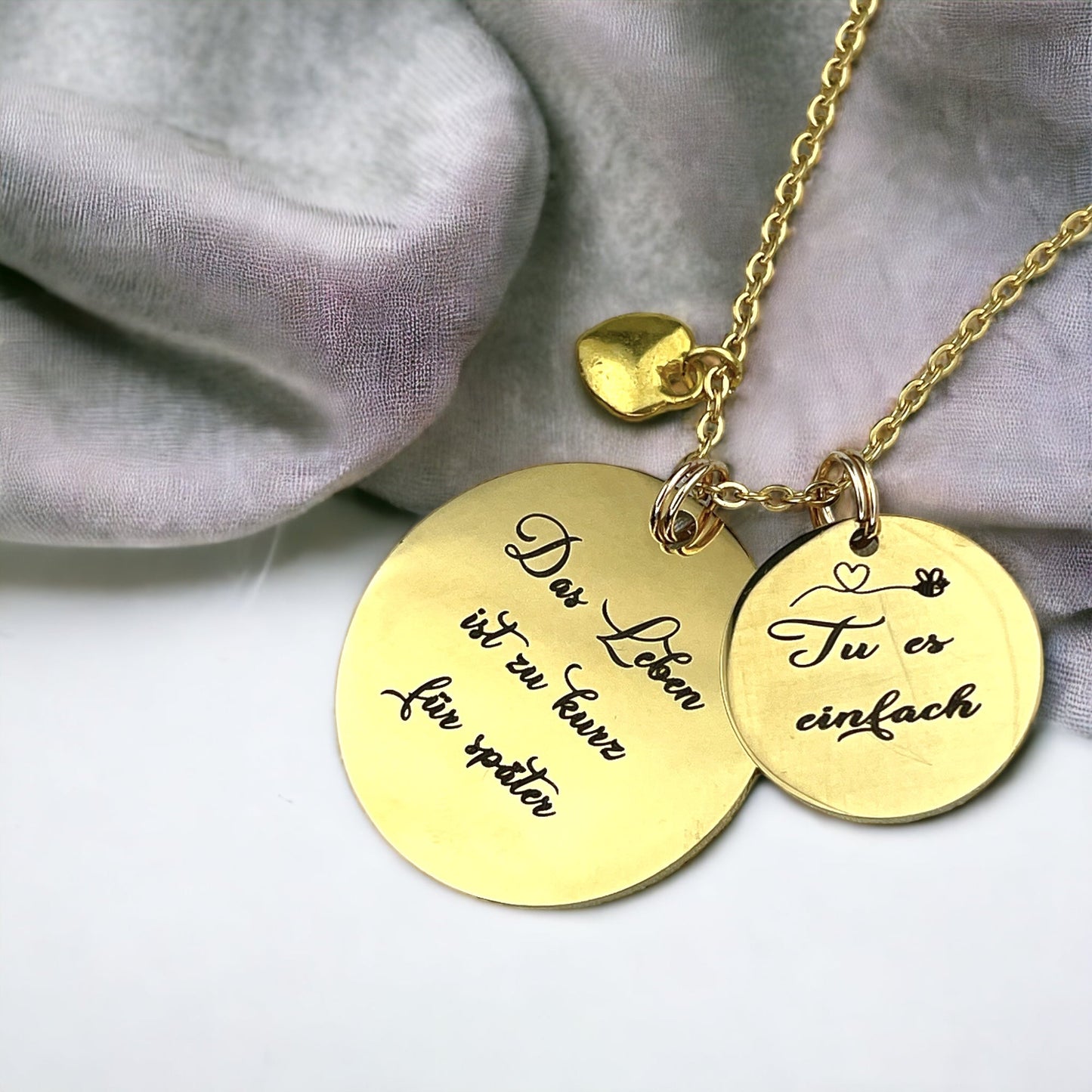 Personalizable gold-plated engraving chain made of stainless steel…