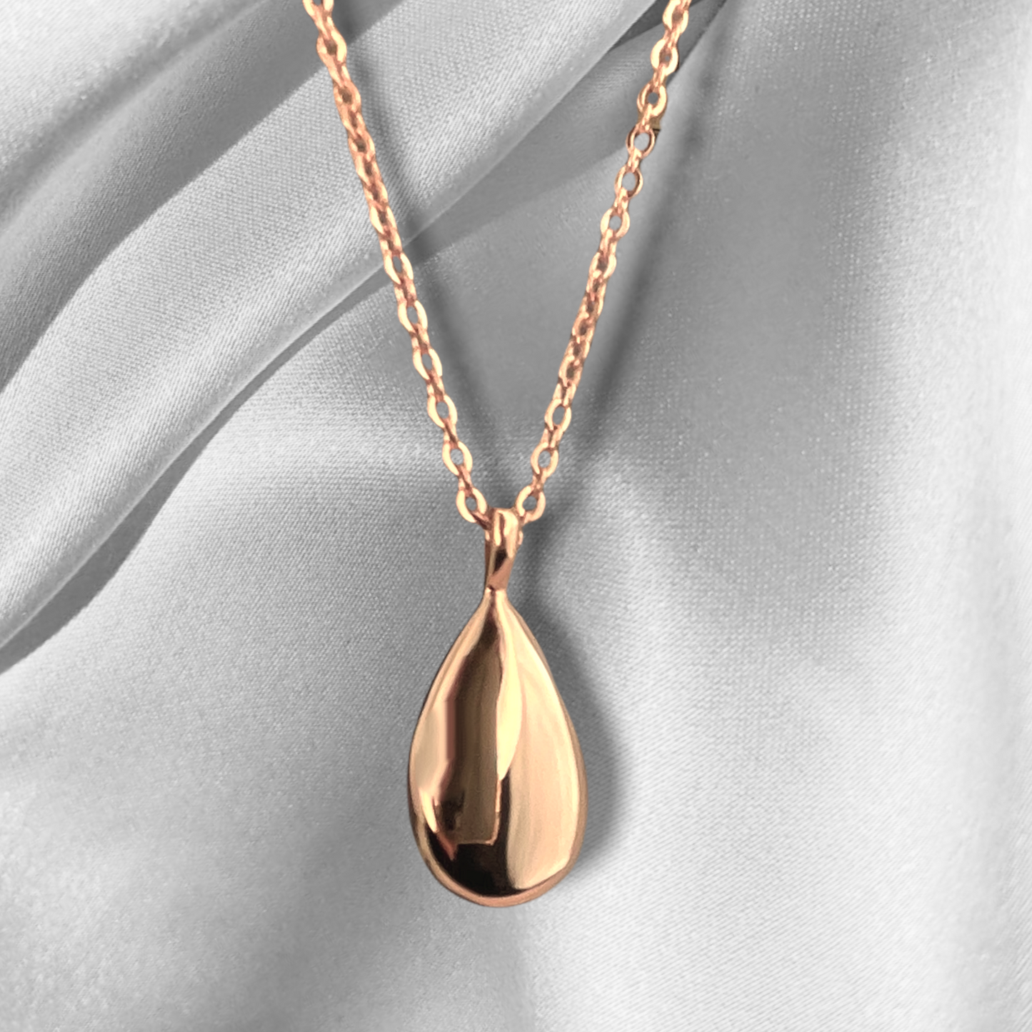 Urn ash bottle trailer Fire burial rosegold stainless steel chain…
