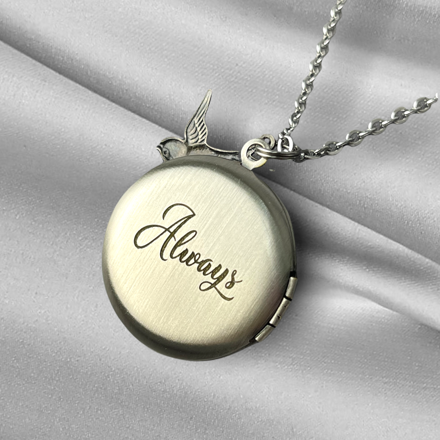 Altsilber photo medallion necklace incl. Photoservice + engraving