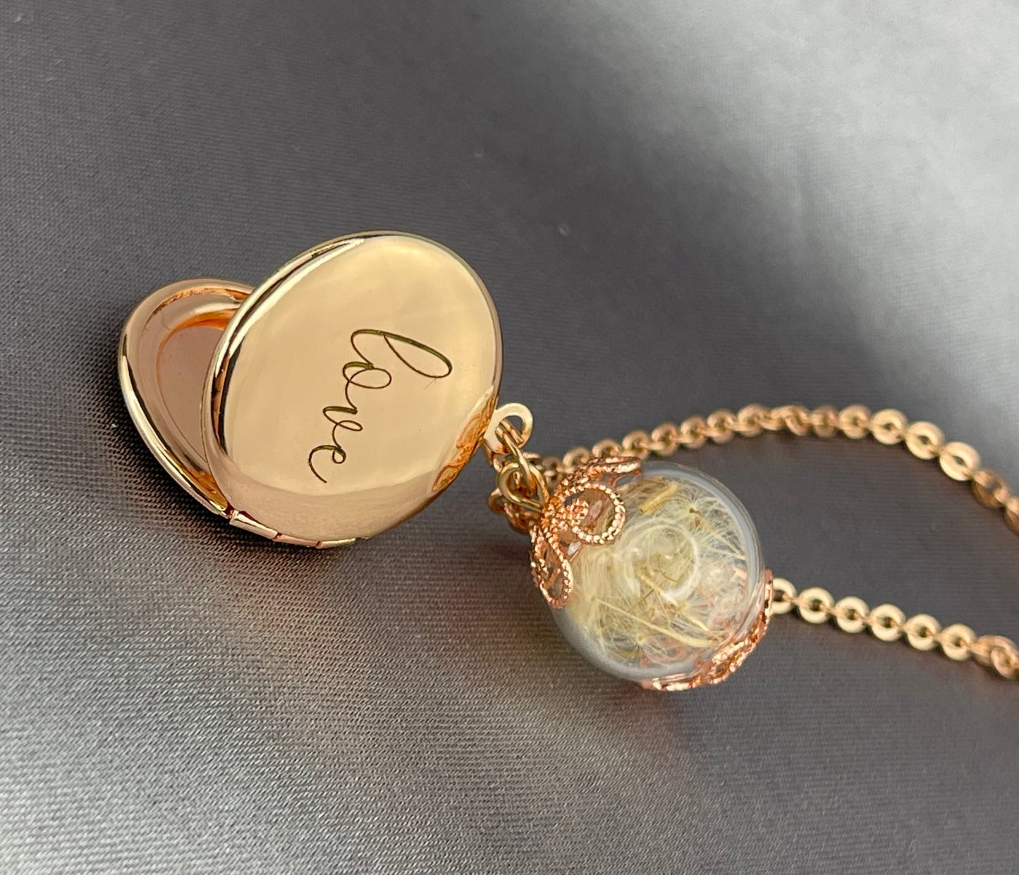 Rosegold Gold Plated Photo Dailly Chain with Pustflumen…