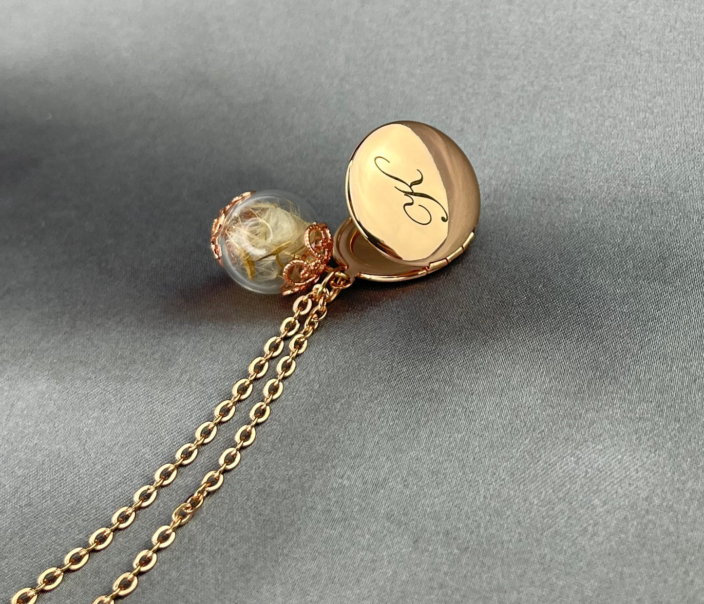 Rosegold Gold Plated Photo Dailly Chain with Pustflumen…